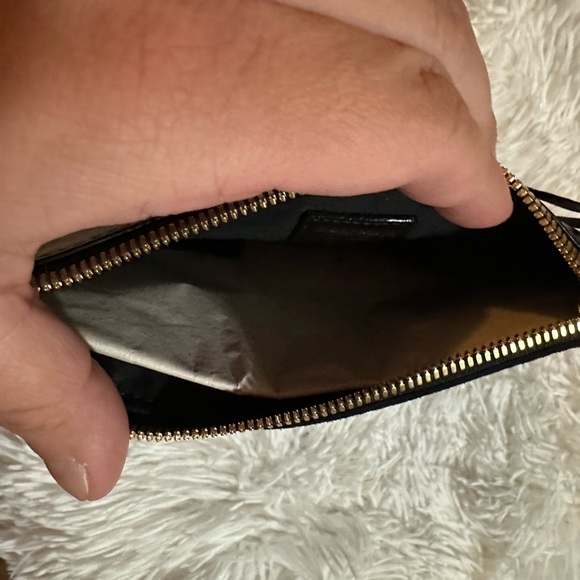 Balmain X H&M Navy Faux Suede Zip Pouch - Picture 8 of 9